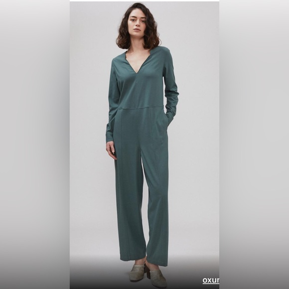NWOT BILLY REID Small Forest Green Long sleeve Jumpsuit - Picture 1 of 12